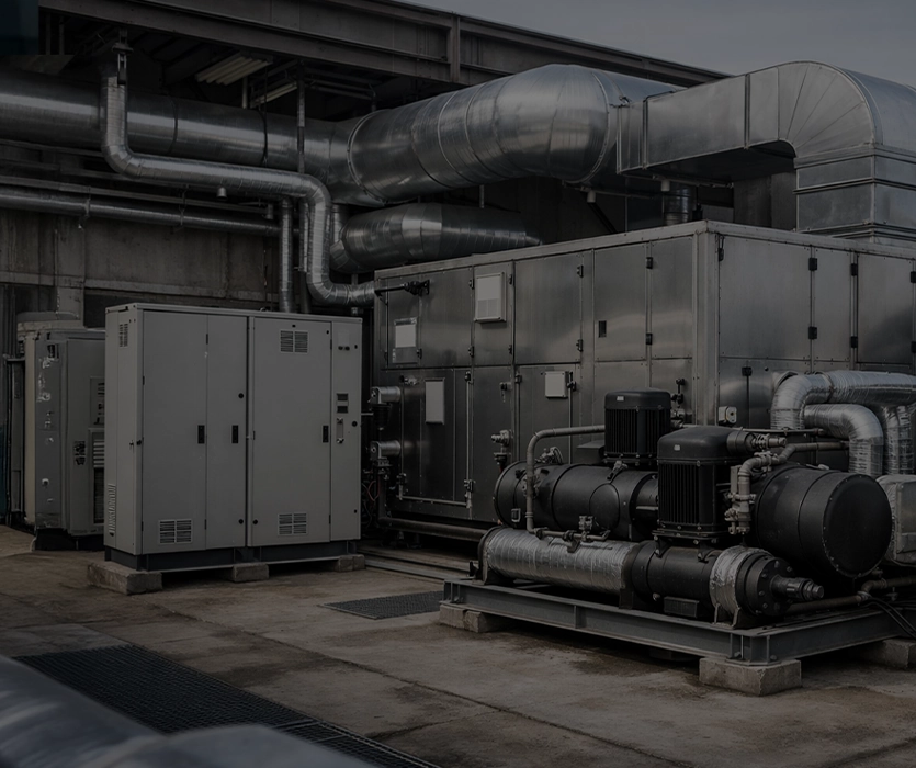 Sistemas HVAC industriales ventilación y control térmico