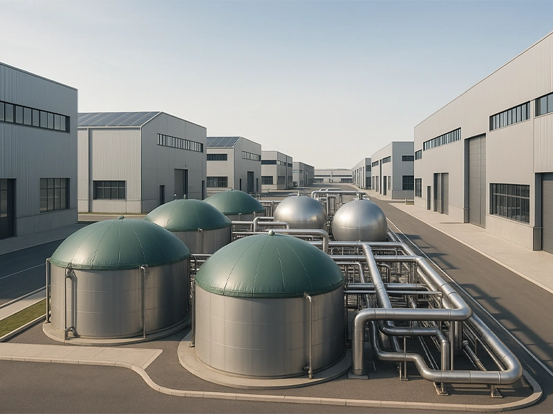 Sistema biodigestores parque industrial