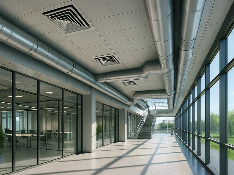 Sistema HVAC edificio corporativo inteligente